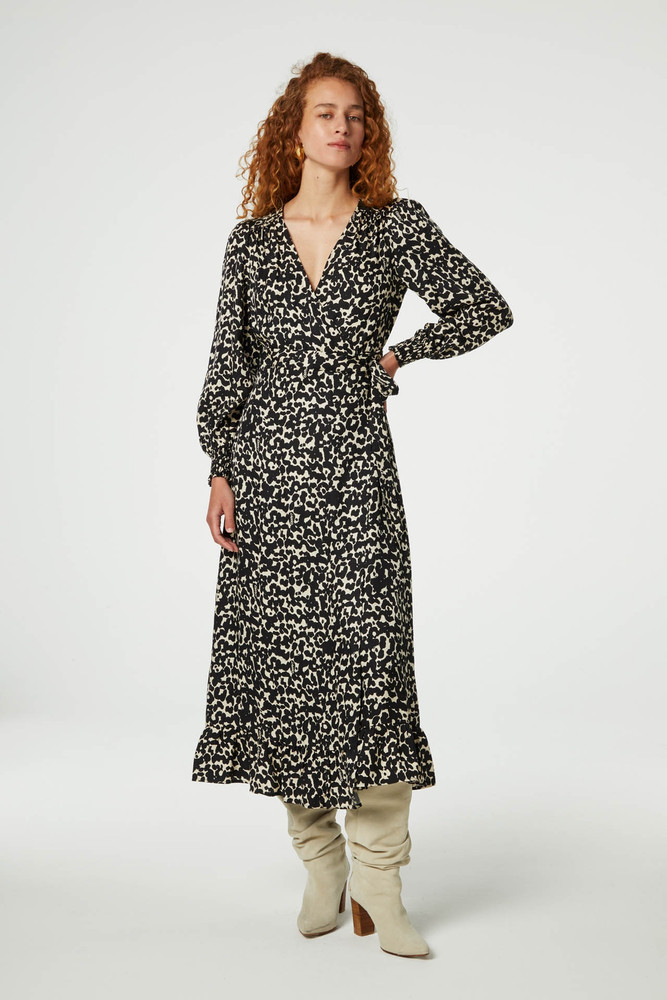 Natalia V-neck Dress Zwart KL Natalia V-neck Dress Zwart KL