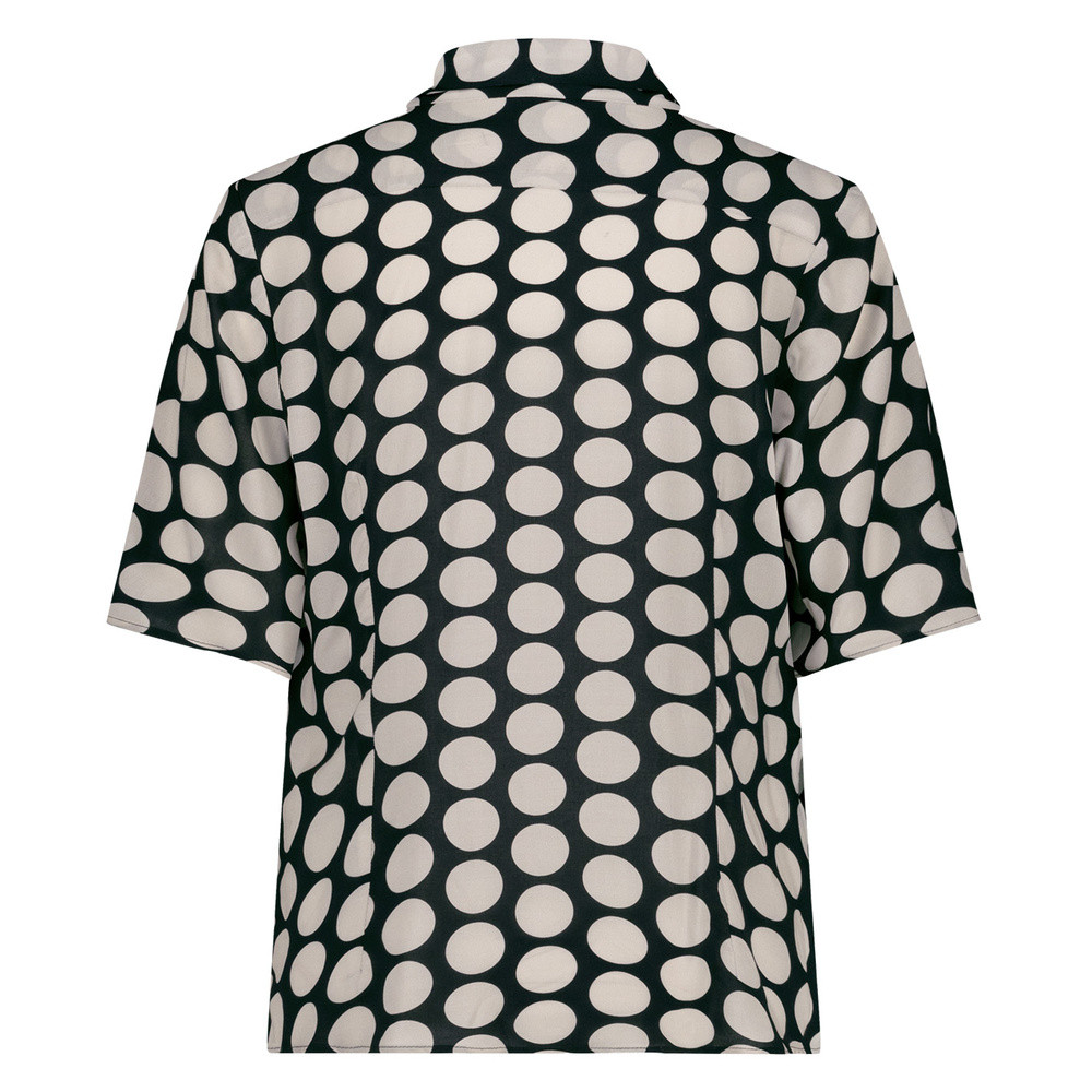 Jean big dot blouse Zwart 1 Jean big dot blouse Zwart 1