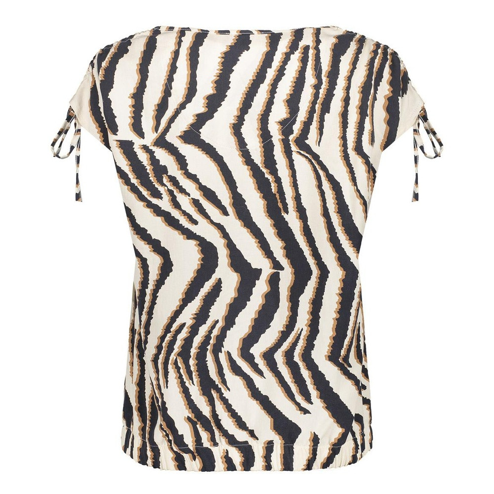 V-Hals Zebra top Zand V-Hals Zebra top Zand