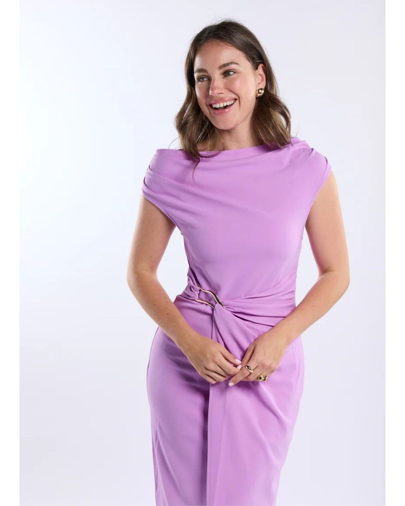 Dress Donne Crepe Roze Dress Donne Crepe Roze