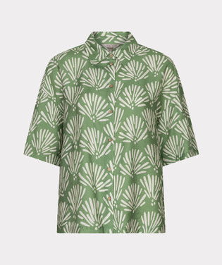 Blouse Tropical print Groen
