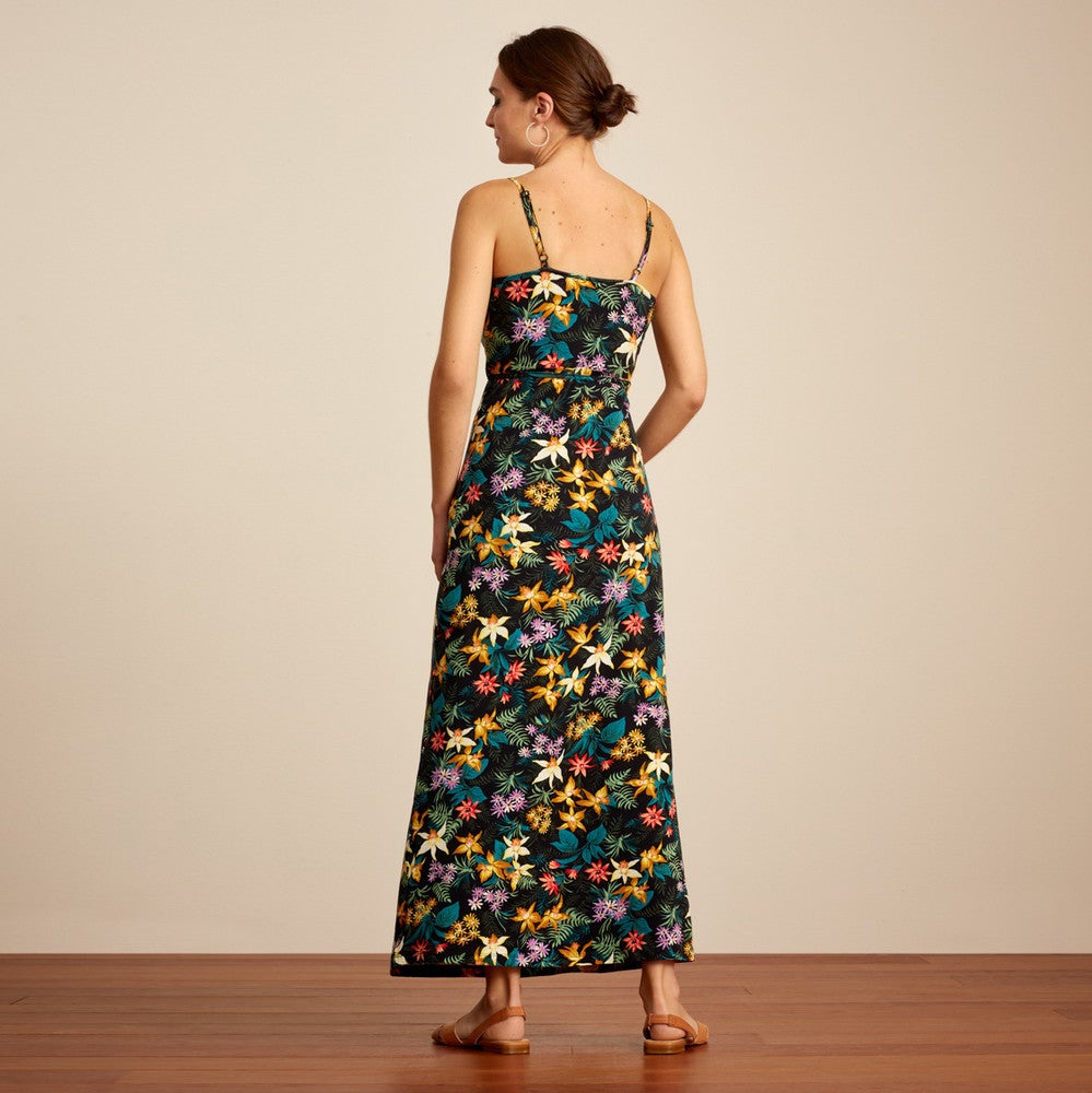 Kiki Maxi Dress Santa Lucia Zwart Kiki Maxi Dress Santa Lucia Zwart