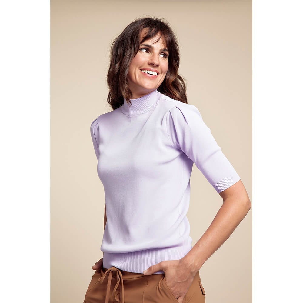 Malou Turtle Neck Pullover Paars KL Malou Turtle Neck Pullover Paars KL