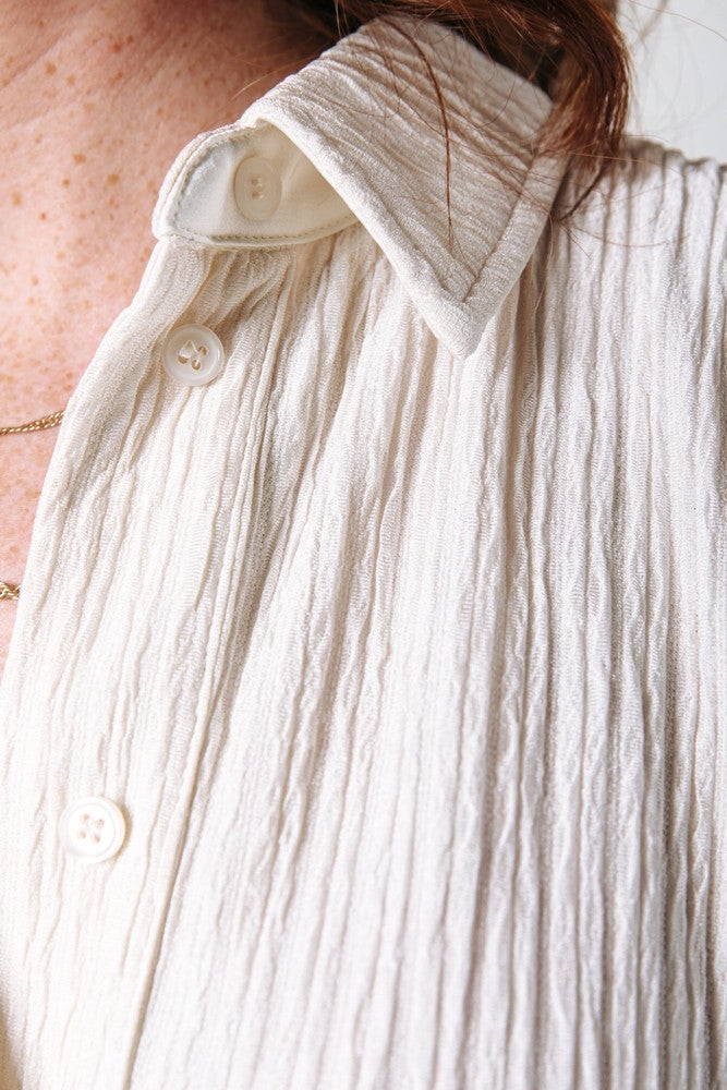 Talia Structure Oversized Boyfriend Blouse Off White KL Talia Structure Oversized Boyfriend Blouse Off White KL