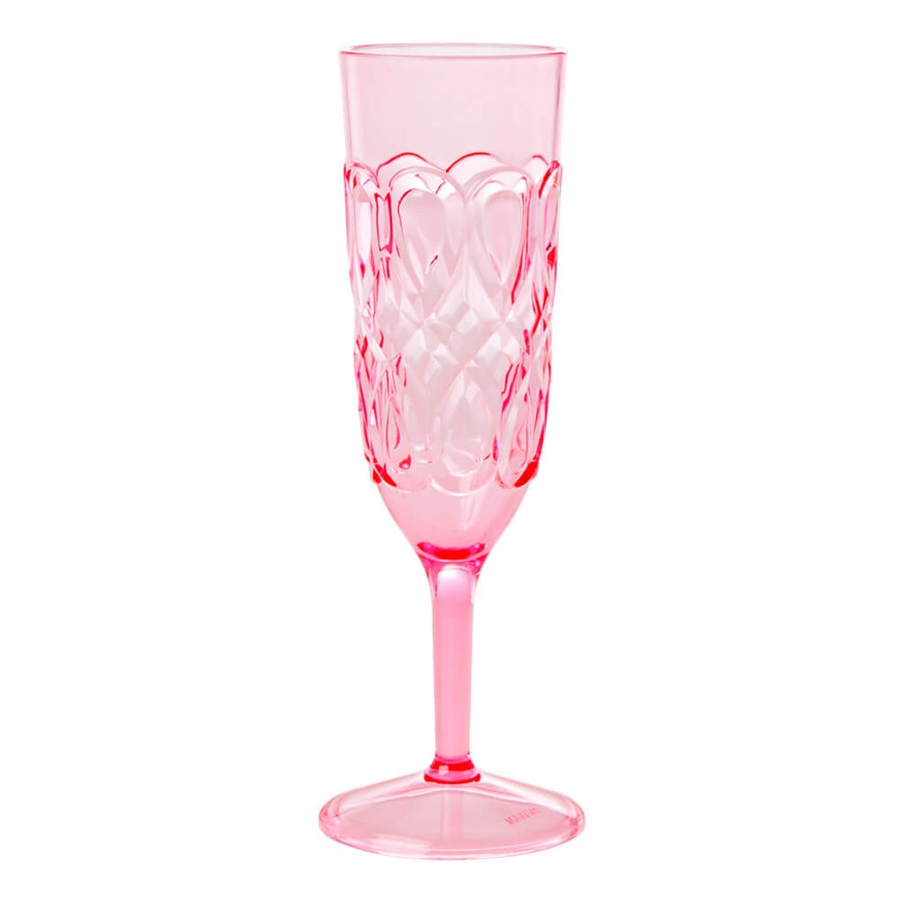 Acrylic Champagne Glass Swirly Embossed Detail SWI Acrylic Champagne Glass Swirly Embossed Detail SWI