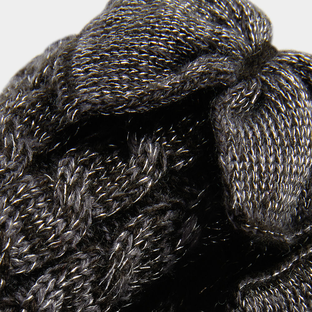 Laila Bow Fleece Lined Sock Zilver KL Laila Bow Fleece Lined Sock Zilver KL