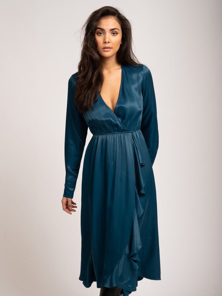Sage Long Dress Donker Blauw KL Sage Long Dress Donker Blauw KL