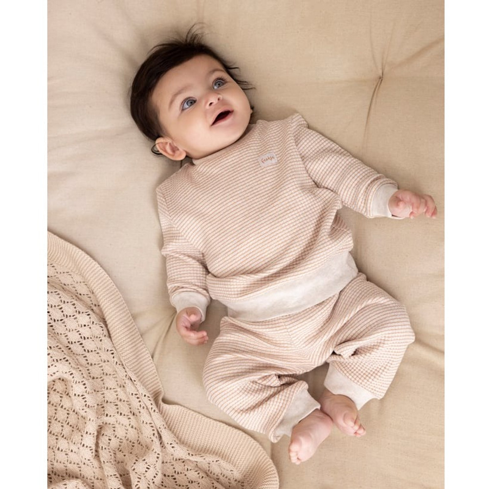 Pyjama Wafel Basic Stroopwafel Beige KL Pyjama Wafel Basic Stroopwafel Beige KL