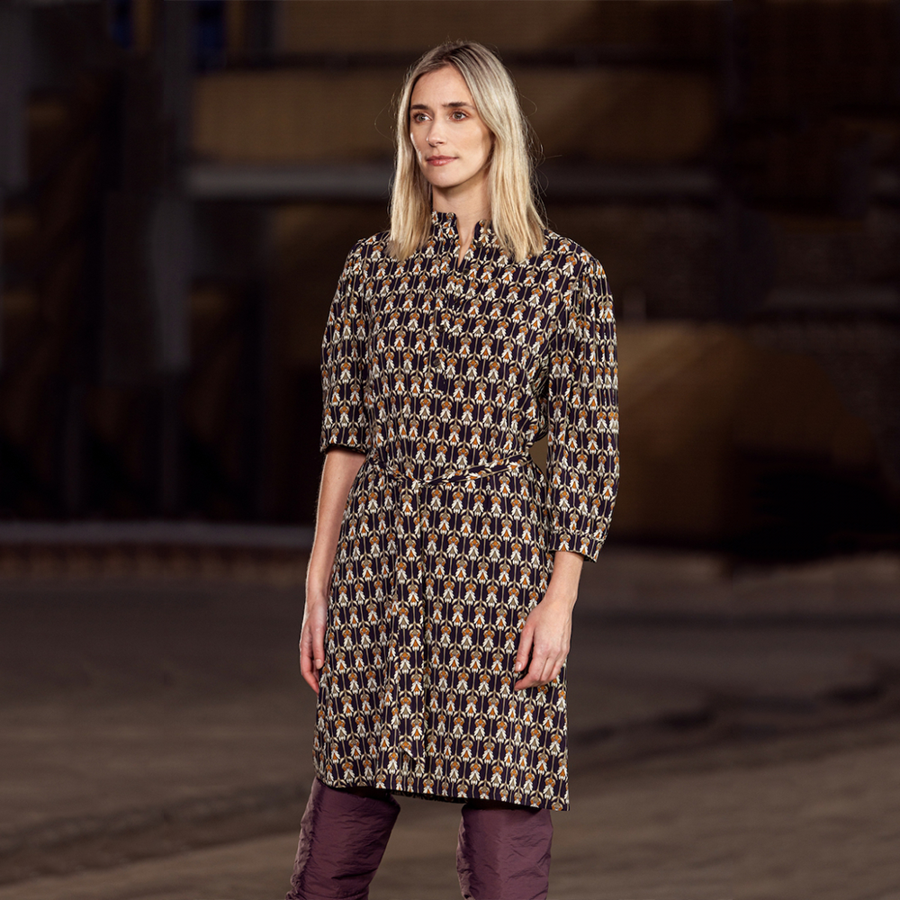 Dress Kilian Eco Viscose Paars KL Dress Kilian Eco Viscose Paars KL