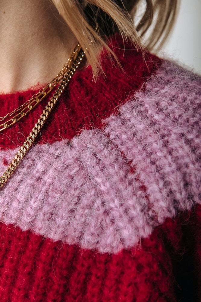 Kinza Stripe Knitted Sweater Rood KL Kinza Stripe Knitted Sweater Rood KL