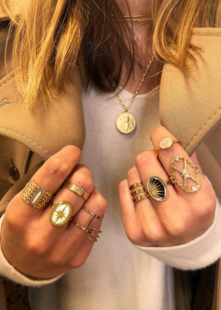 Ring Triple Zwart KL Ring Triple Zwart KL