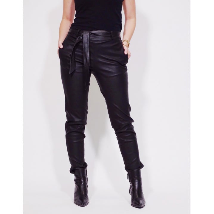 Leather pants 10104 Zwart Leather pants 10104 Zwart