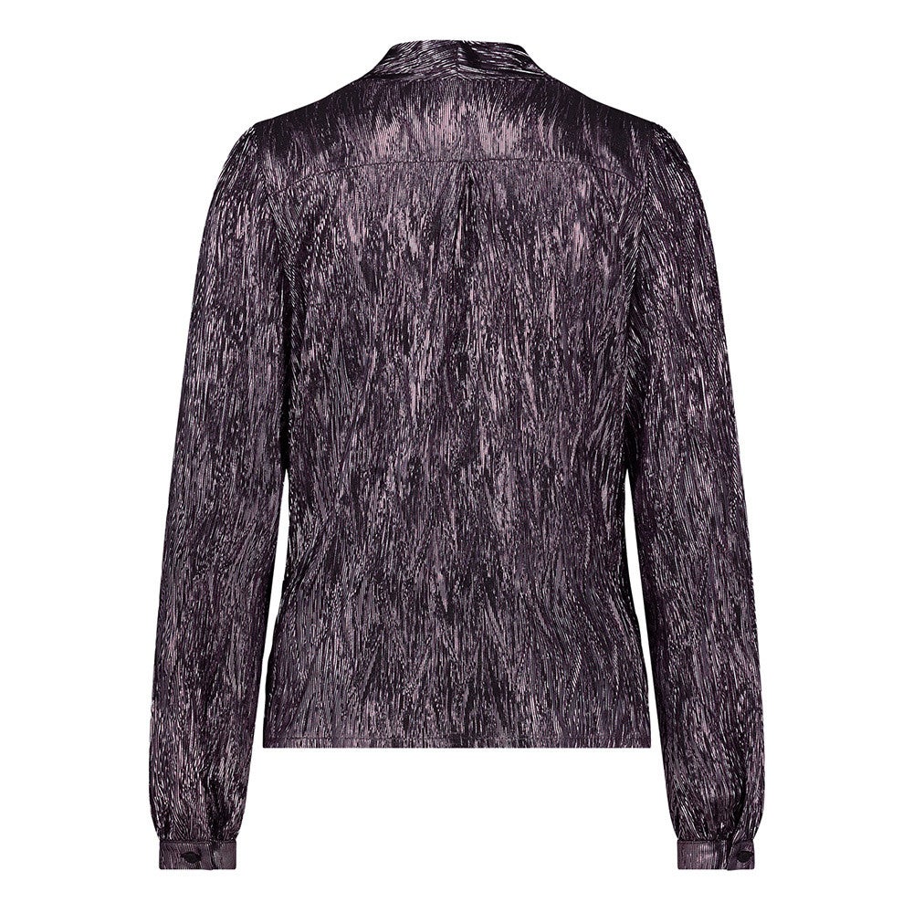Joan Shiny Plisse Top Paars KL Joan Shiny Plisse Top Paars KL