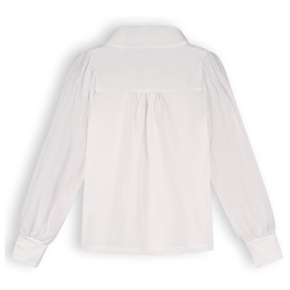 Kemmy Girls Tshirt Longsleeve With Collar Wit KL Kemmy Girls Tshirt Longsleeve With Collar Wit KL