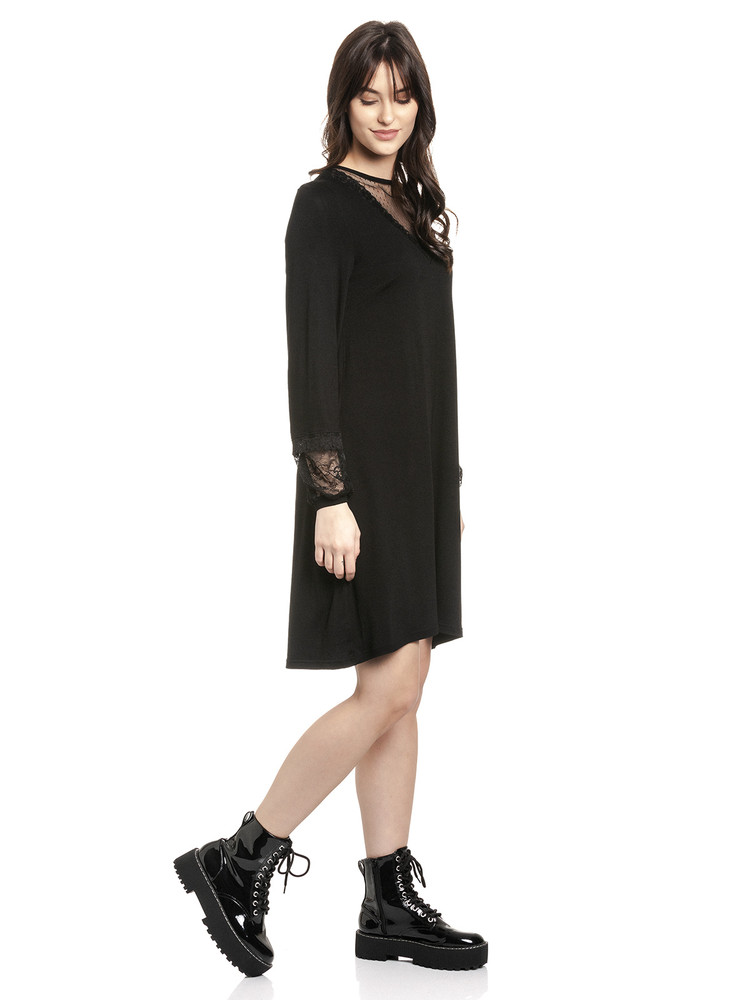 Promise At Night Dress Zwart Promise At Night Dress Zwart