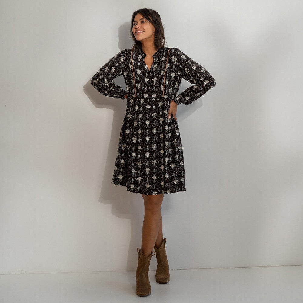 Limited Jurk Met Bloemenprint Zwart KL Limited Jurk Met Bloemenprint Zwart KL