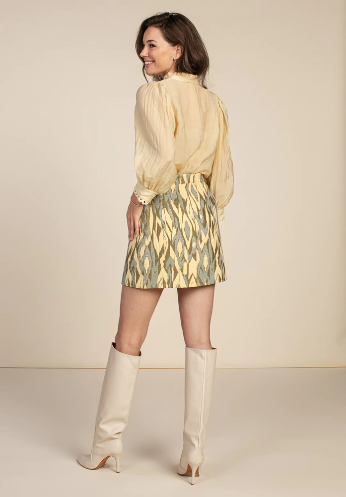 Nasma Ikat Pes Skirt Blauw KL Nasma Ikat Pes Skirt Blauw KL