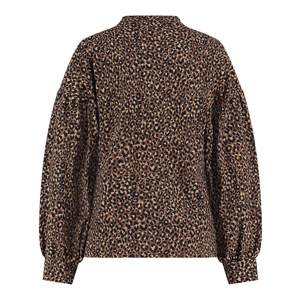 Julia Leopard Top Zwart KL Julia Leopard Top Zwart KL