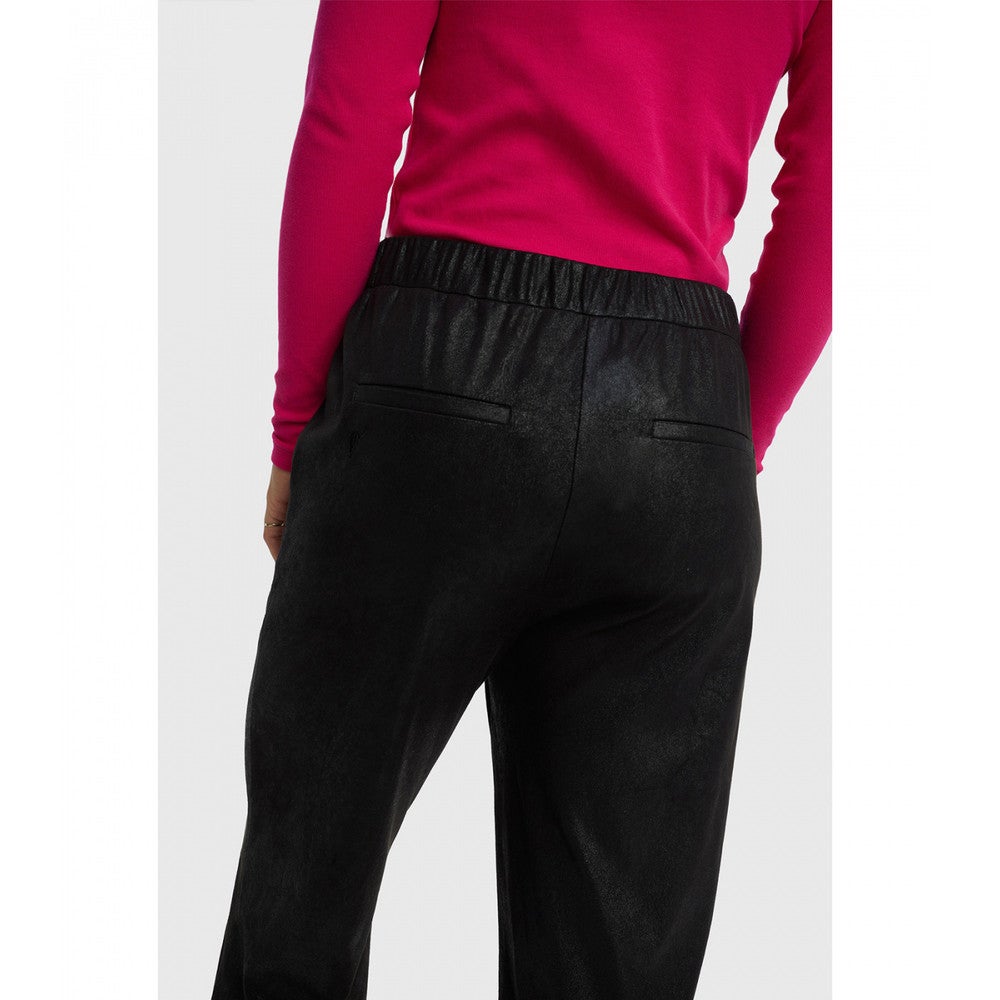 Ladies Woven Foil Printed Pants Zwart Ladies Woven Foil Printed Pants Zwart