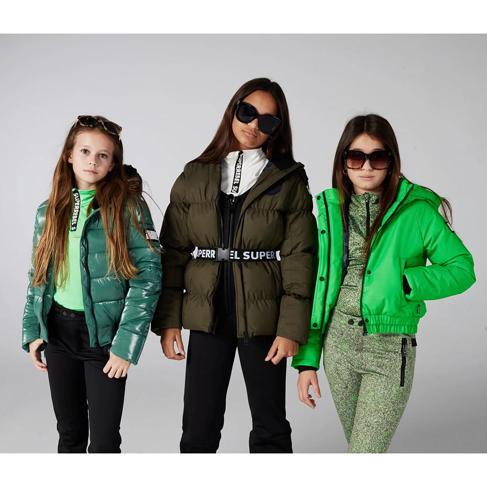 Puff Girls Hooded Jacket Groen KL Puff Girls Hooded Jacket Groen KL