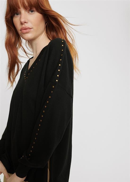 Trui Met Studs Zwart KL Trui Met Studs Zwart KL