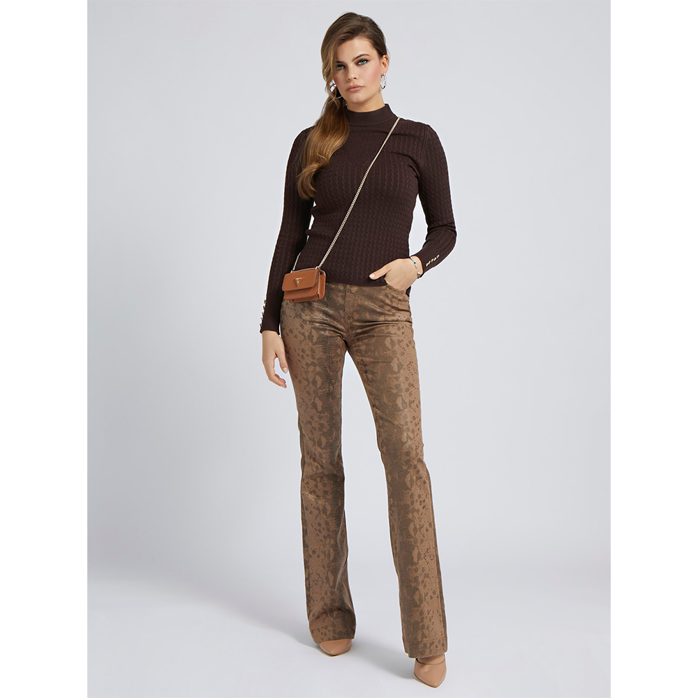 Bettie Cable Mock Sweater Multi KL Bettie Cable Mock Sweater Multi KL