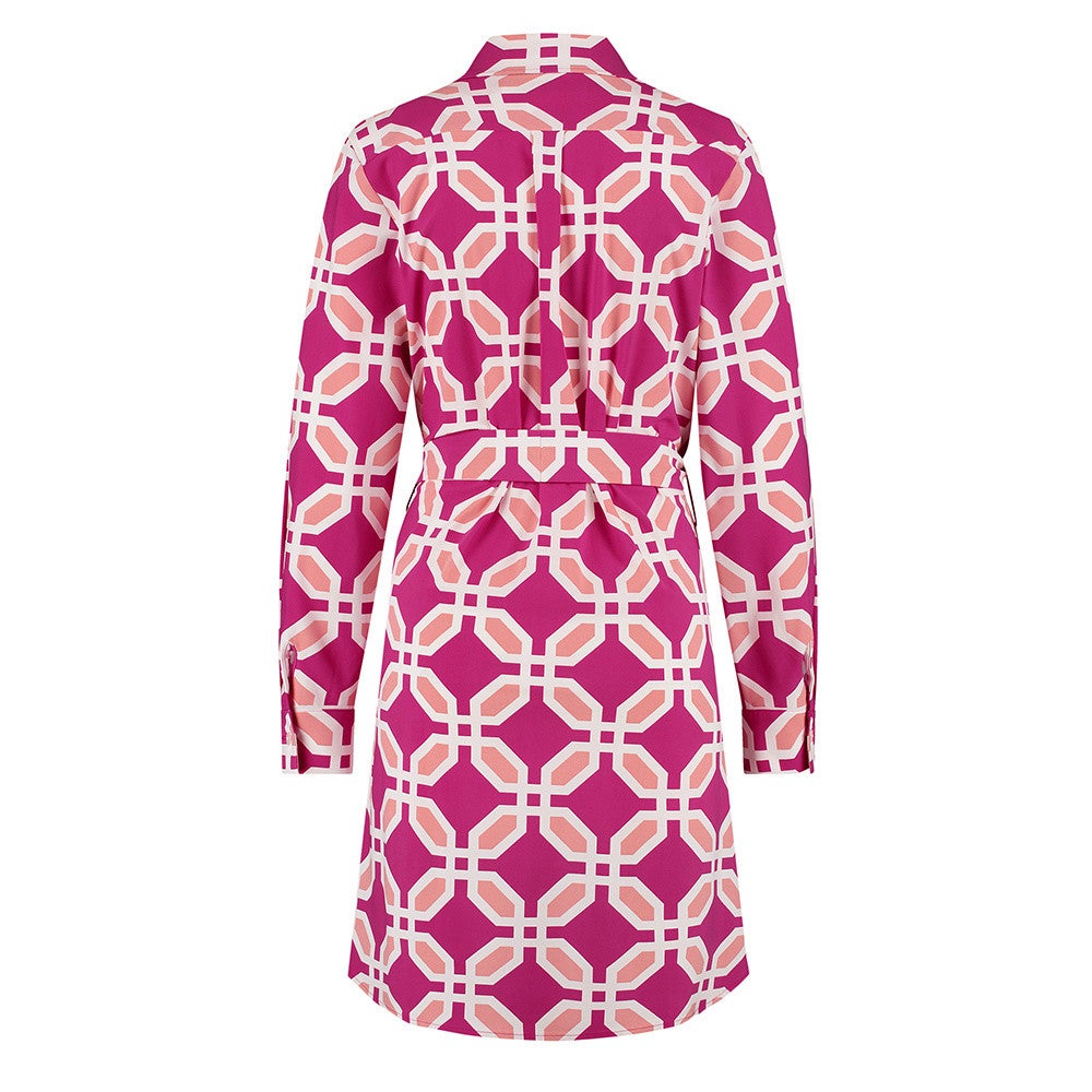 Scott Tile Dress Paars KL Scott Tile Dress Paars KL