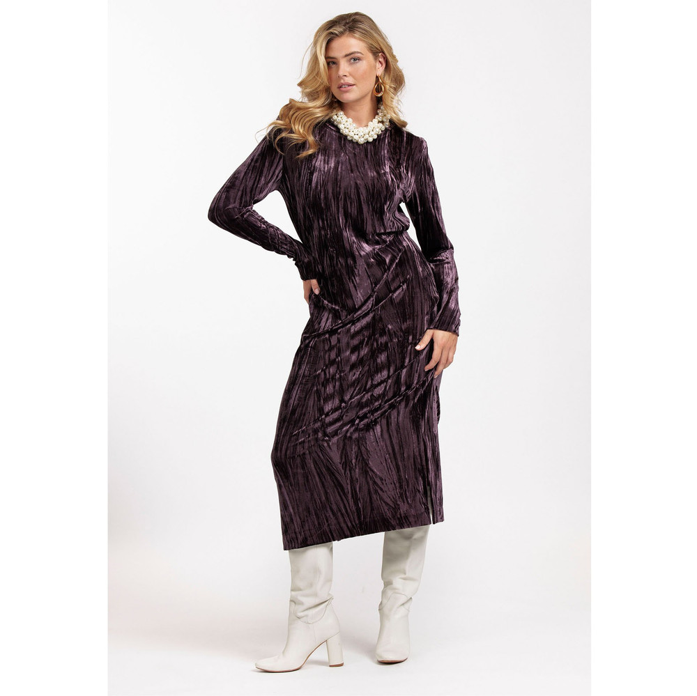 Tammy Velvet Dress Aubergine Tammy Velvet Dress Aubergine