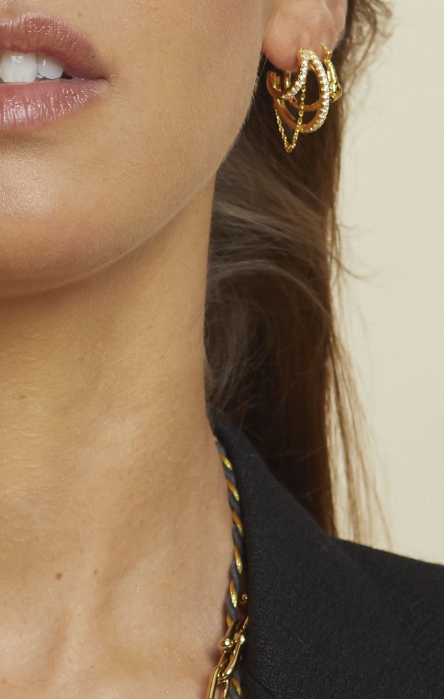 Earrings Queens Zwart KL Earrings Queens Zwart KL