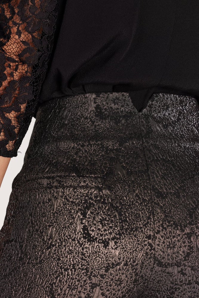 Pam Woven High Waisted Pants Zilver KL Pam Woven High Waisted Pants Zilver KL