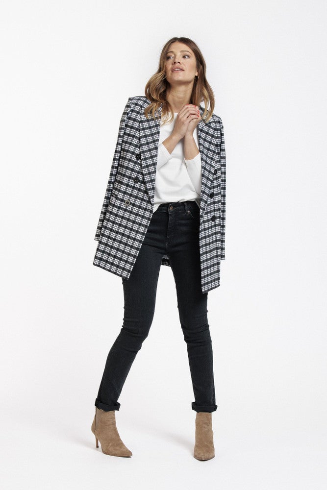 Tamara Check Blazer Zwart KL Tamara Check Blazer Zwart KL