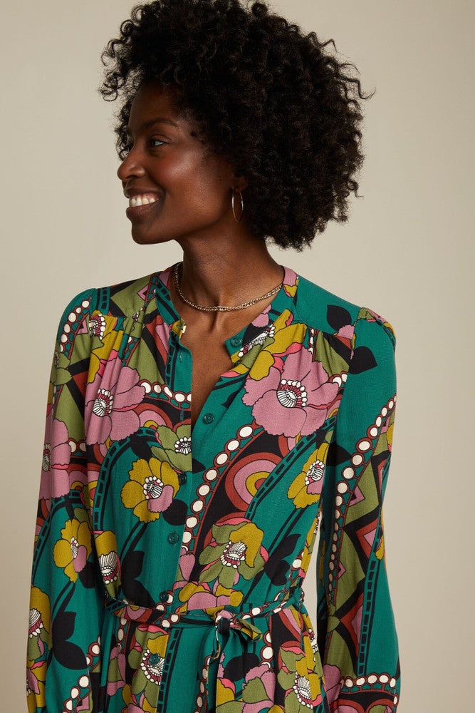 Stella Maxi Dress Lovechild Groen KL Stella Maxi Dress Lovechild Groen KL