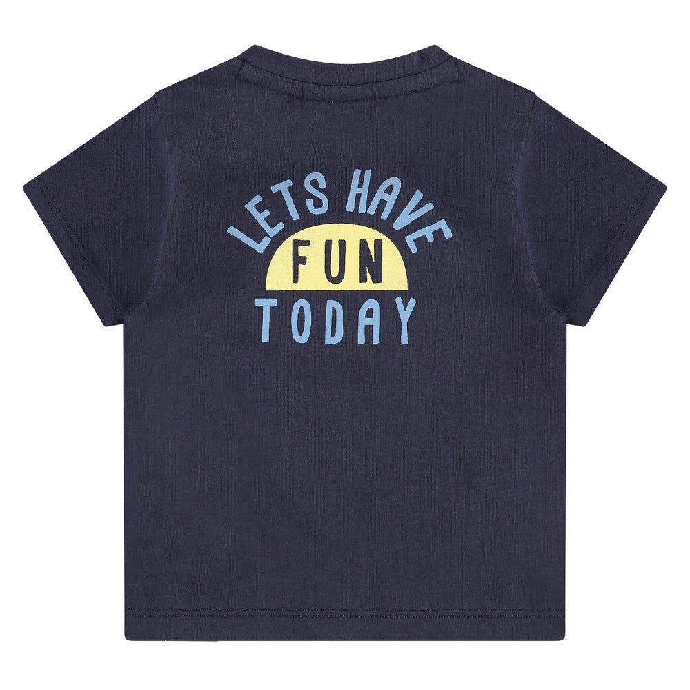 Baby Boys T-Shirt Short Sleeve 7651 Blauw KL Baby Boys T-Shirt Short Sleeve 7651 Blauw KL