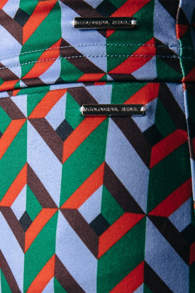 Graphic Peached Extra Flare Pants Roze KL Graphic Peached Extra Flare Pants Roze KL