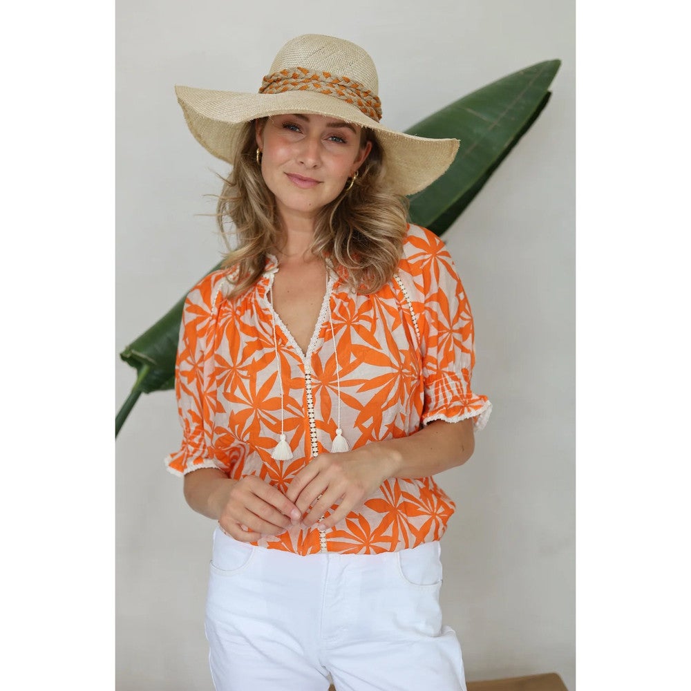Carolina Blouse Sophia Orange Carolina Blouse Sophia Orange