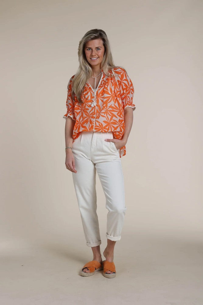 Carolina Blouse Sophia Orange Carolina Blouse Sophia Orange