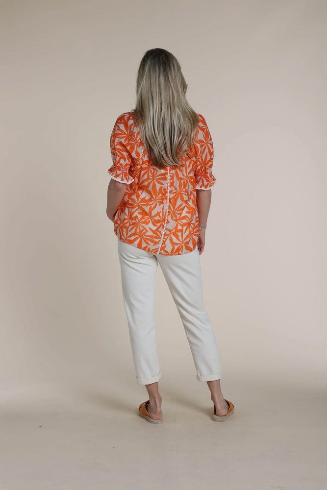 Carolina Blouse Sophia Orange Carolina Blouse Sophia Orange