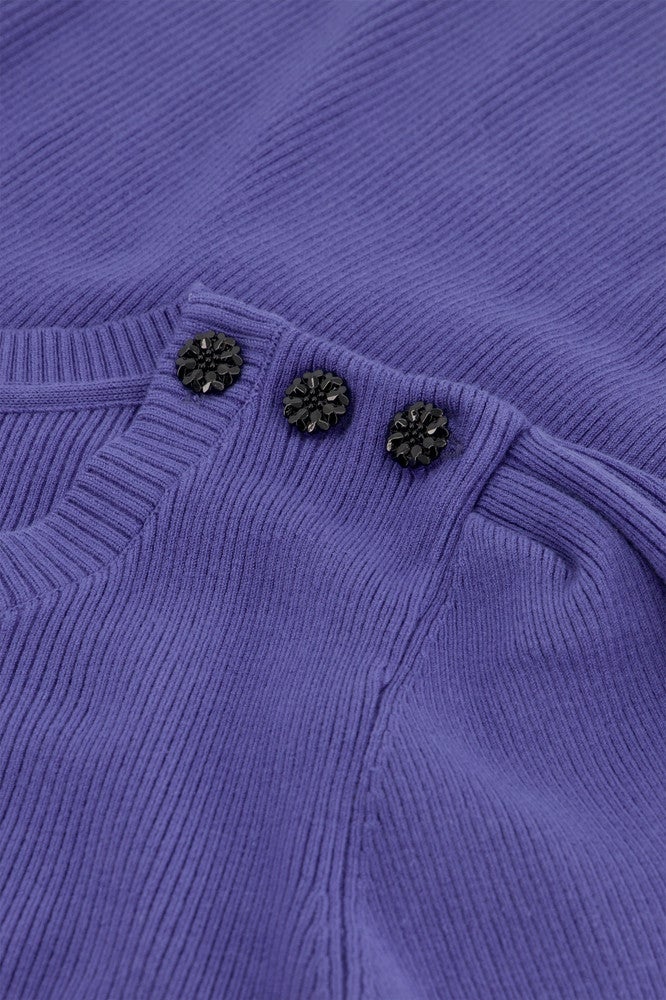 Lillian Shortsleeve Pullover Paars KL Lillian Shortsleeve Pullover Paars KL