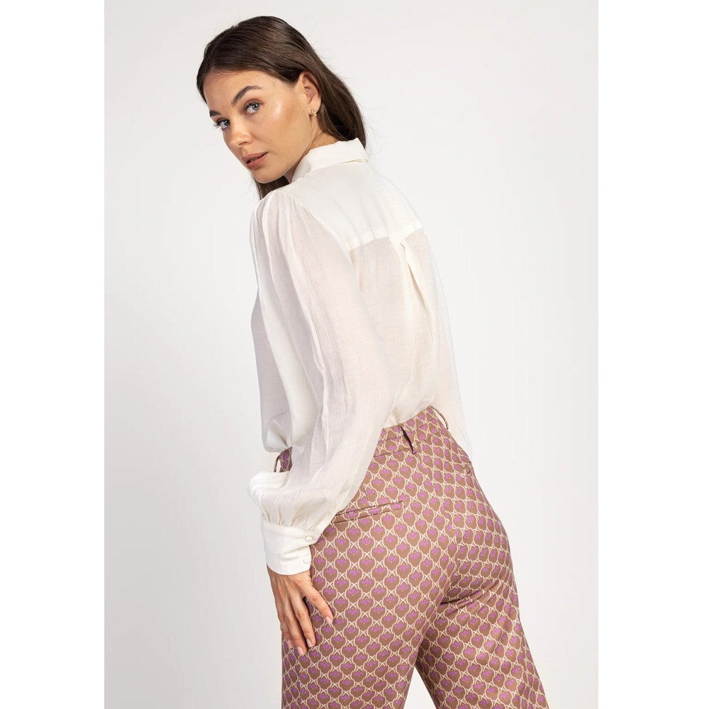 Veronne Tie Vis Blouse Roze KL Veronne Tie Vis Blouse Roze KL