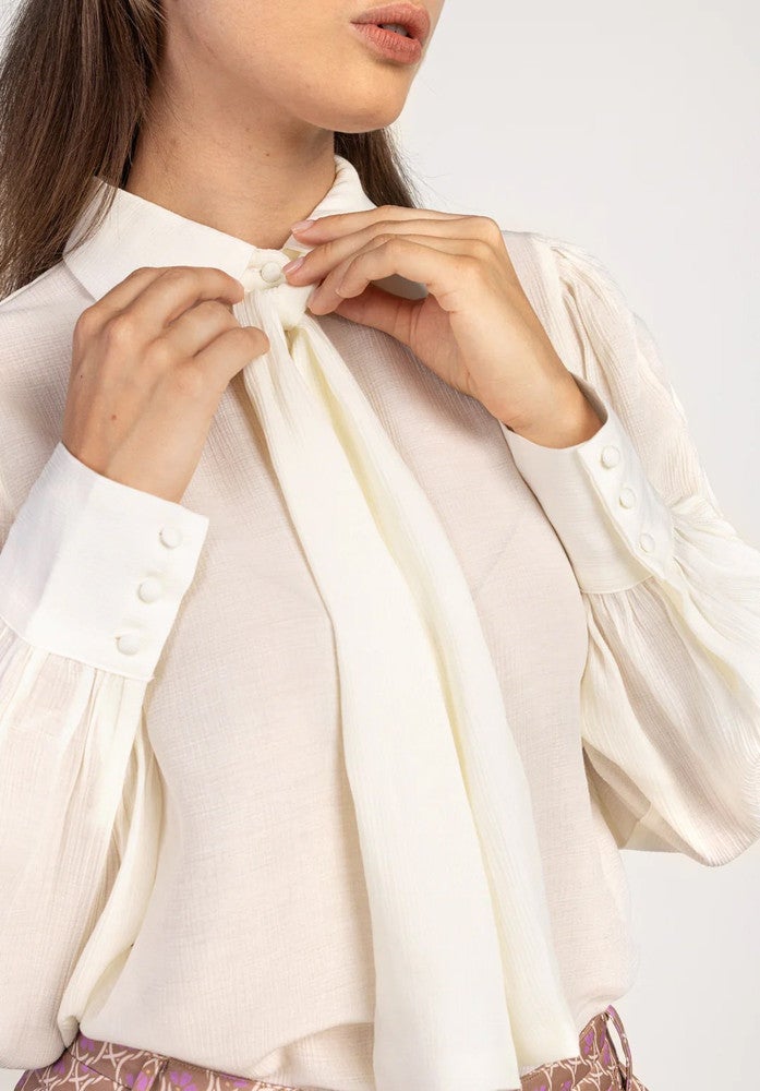 Veronne Tie Vis Blouse Roze KL Veronne Tie Vis Blouse Roze KL