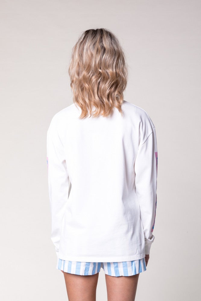 Sunglasses Longsleeve Cuff Tee Wit Sunglasses Longsleeve Cuff Tee Wit