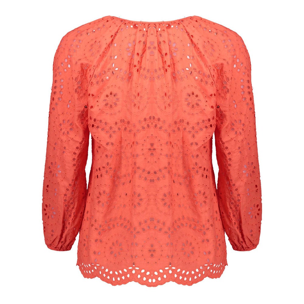 Top l/s, crochet + tassles Oranje KL Top l/s, crochet + tassles Oranje KL