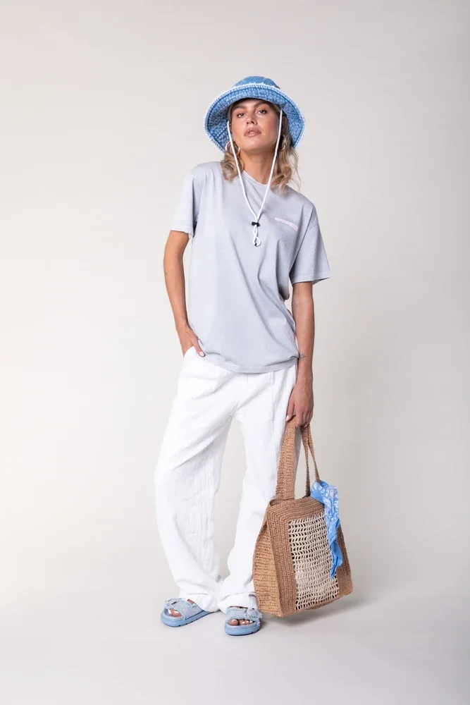 Wende Linen Low Waist Pants Wit Wende Linen Low Waist Pants Wit
