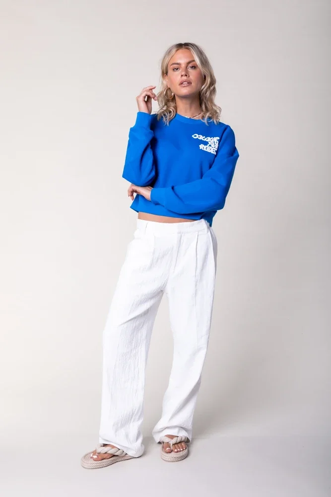 Wende Linen Low Waist Pants Wit Wende Linen Low Waist Pants Wit