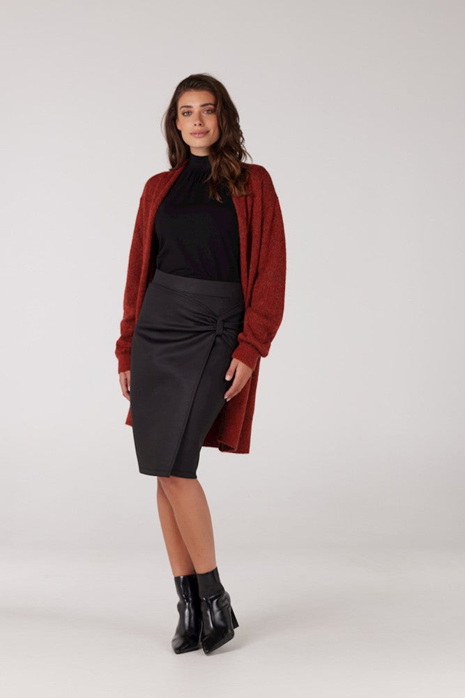 Bibi Knit Long Cardigan Oranje KL Bibi Knit Long Cardigan Oranje KL