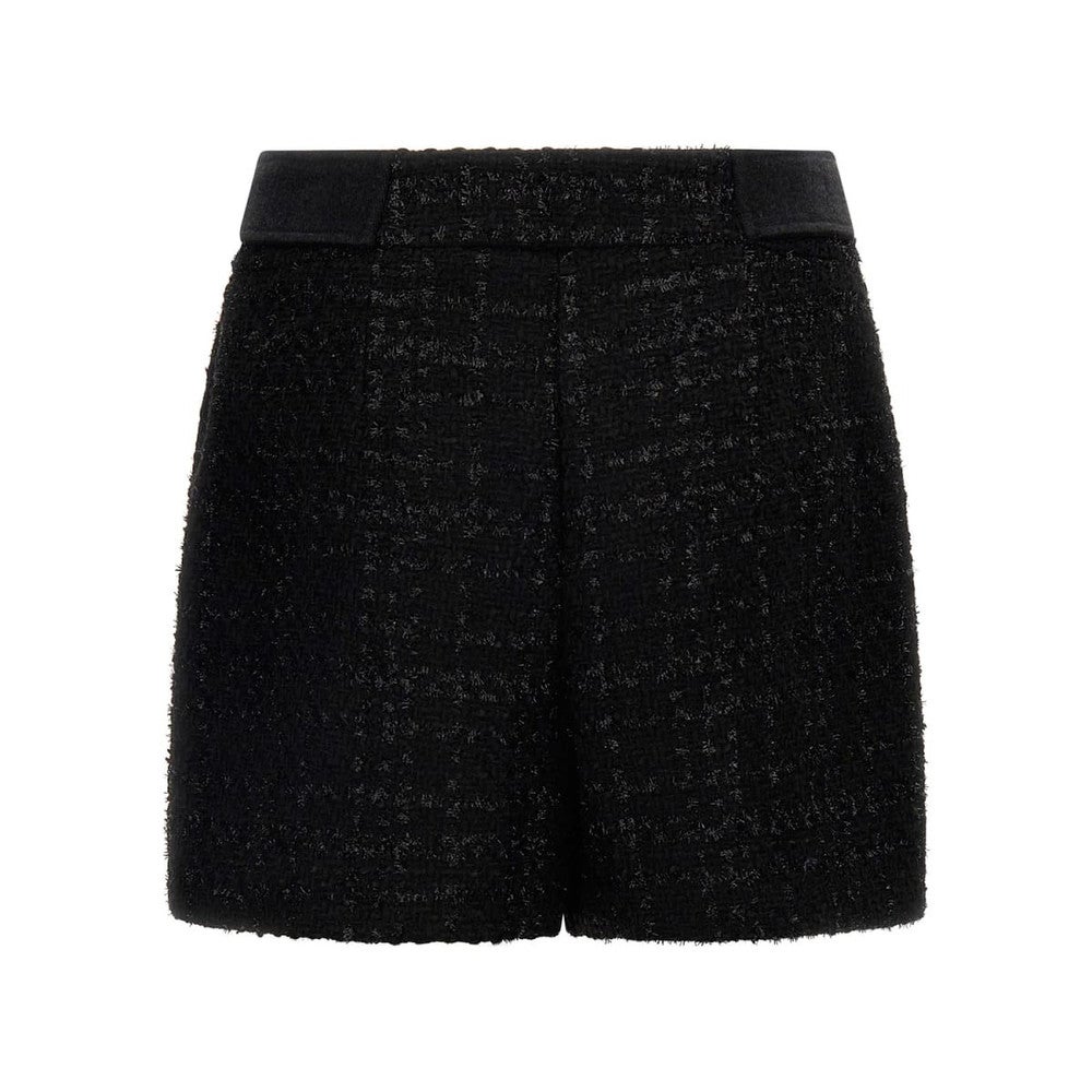 GUESS Clarissa Tweed Short Black Tweed Fantasy Zwart KL GUESS Clarissa Tweed Short Black Tweed Fantasy Zwart KL