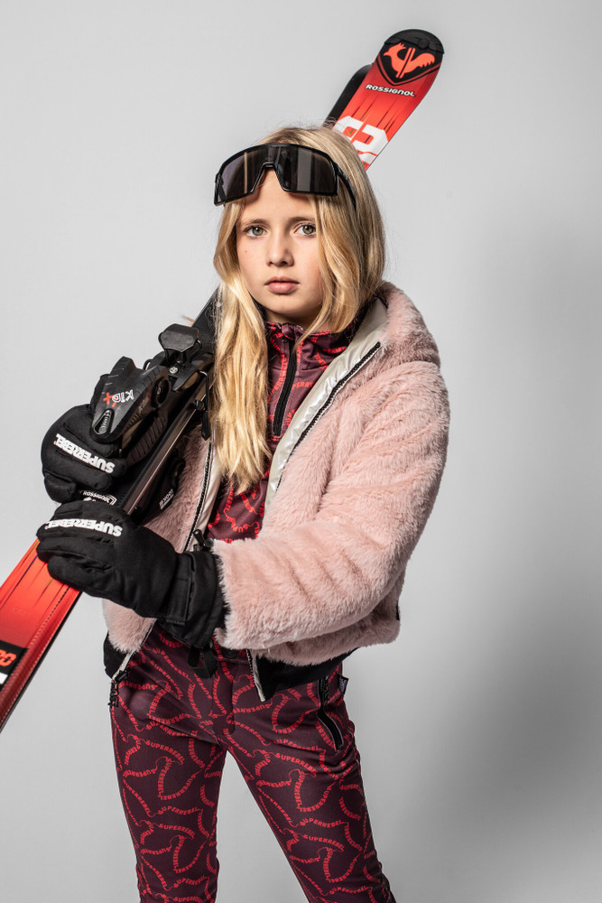 Spurt Ski Pullie Fancy Tape Zipper Rood KL Spurt Ski Pullie Fancy Tape Zipper Rood KL