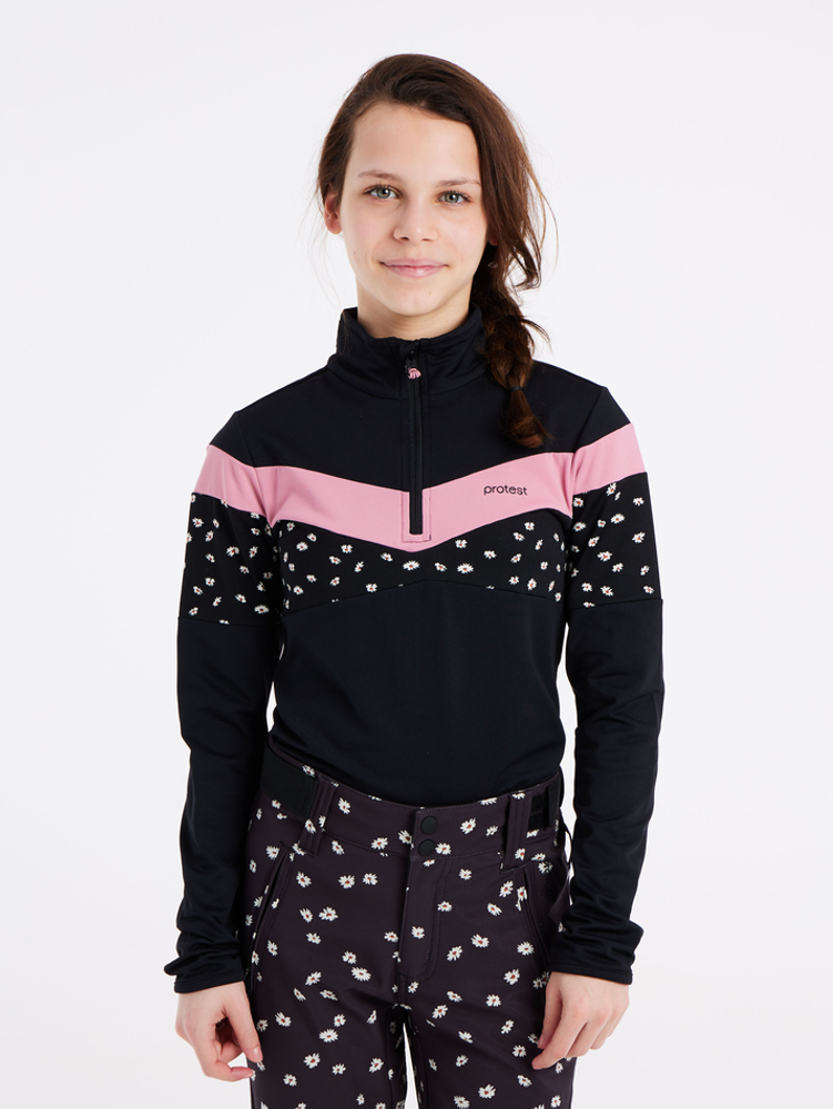 Cedark JR 1/4 Zip Top Zwart KL Cedark JR 1/4 Zip Top Zwart KL