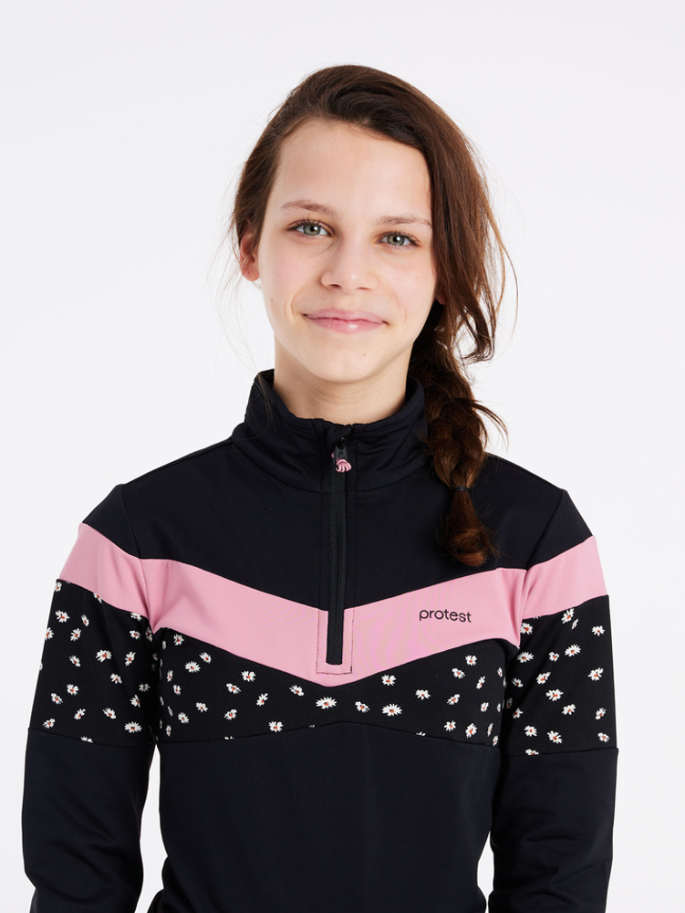 Cedark JR 1/4 Zip Top Zwart KL Cedark JR 1/4 Zip Top Zwart KL