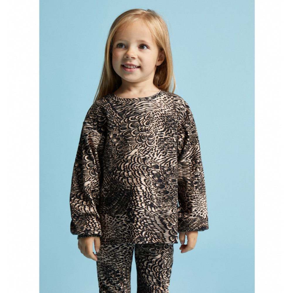 Knitted Feather Animal Top Animal Multi KL Knitted Feather Animal Top Animal Multi KL